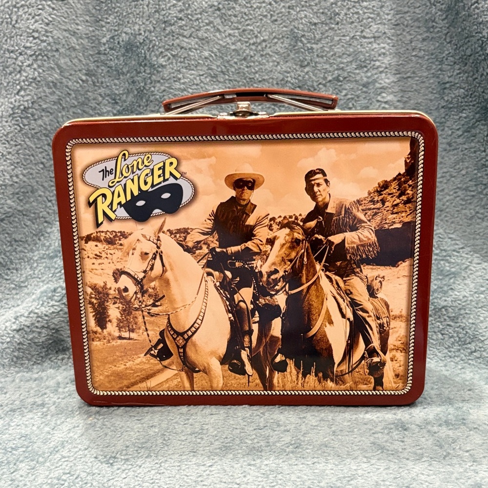 Vintage Style Metal Lunchbox - Brown